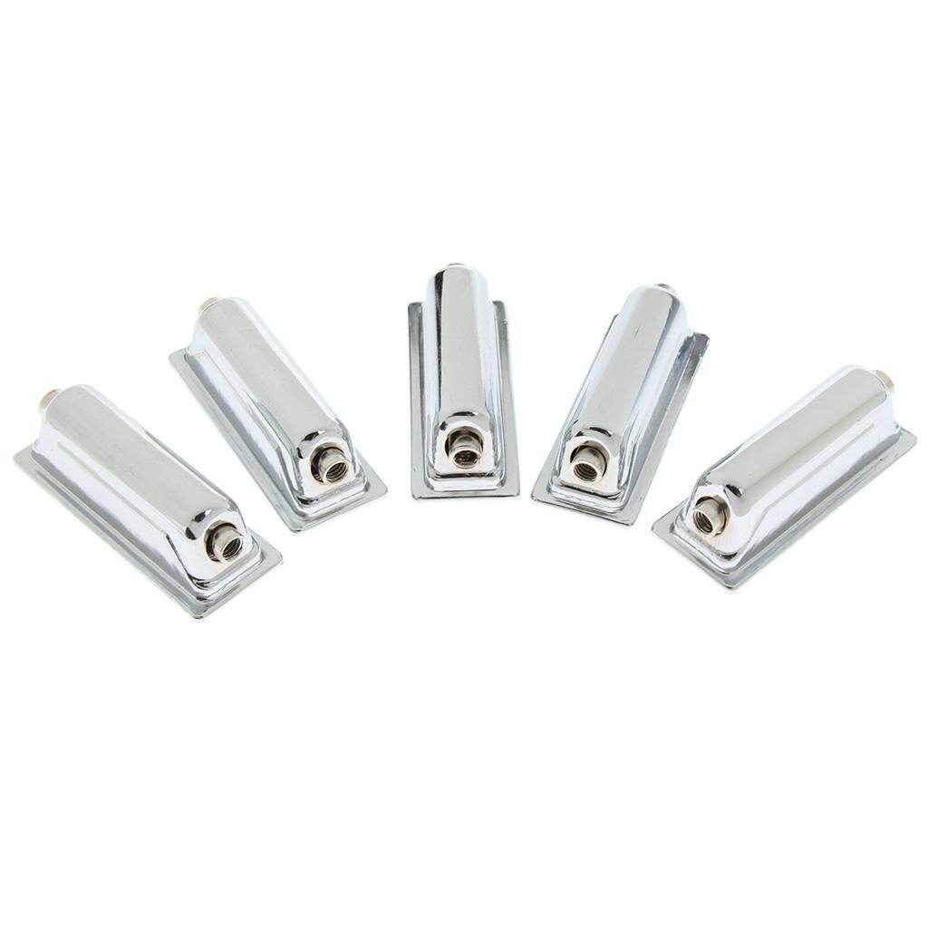 Ben's Stores 5 Chiếc Trống Tom / Snare Đầu Sắt Thiết Thực Lugs Bạc, Cho Tay Trống Tự Làm Bộ Gõ Phụ Kiện