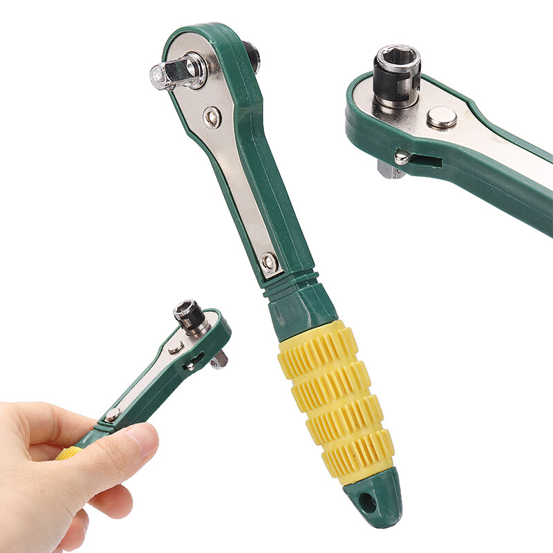 Unvug cờ lê ổ cắm bánh cóc nhanh mini cờ lê vặn vít nhanh 1/4 đầu