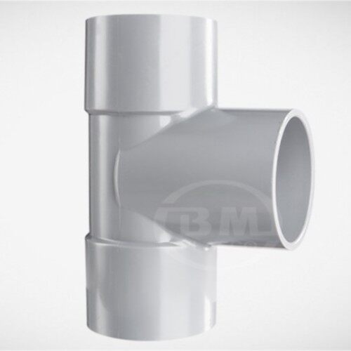 Tê 21 trơn nhựa PVC Bình Minh loại dày dùng phân nhánh hệ thống tưới tự động.