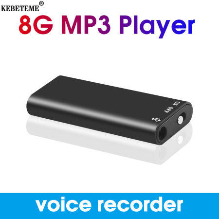 KEBETEME 8GB Mini Digital Voice Recorder and MP3 Player