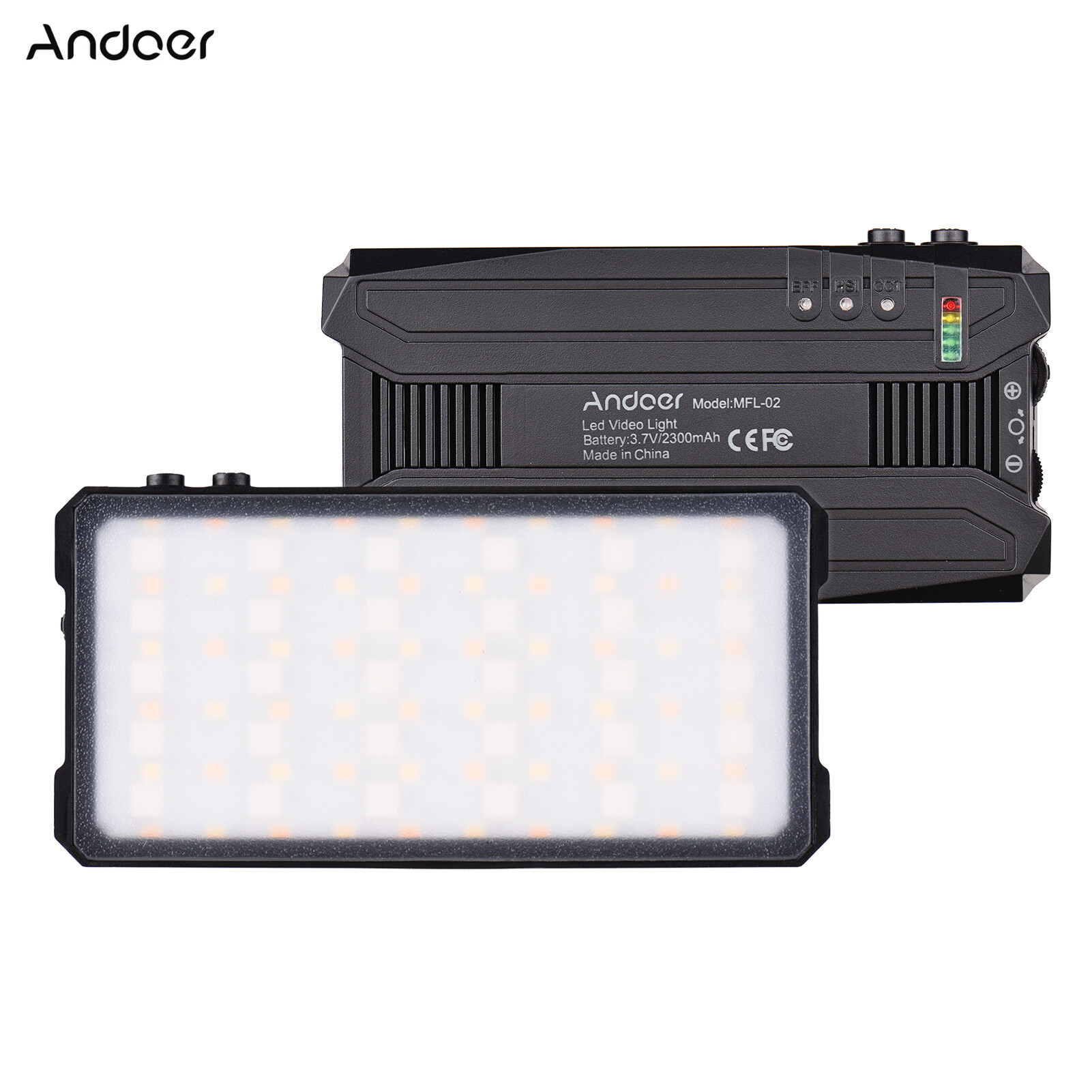 Andoer MFL-02 Đèn LED Video Đa Năng 5W, Đèn Bỏ Túi Cầm Tay Đèn Chụp Ảnh RGB Chuyên Nghiệp 90 Hạt Ánh Sáng Nhiệt Độ Hai Màu Độ Sáng Có Thể Điều Chỉnh Độ Sáng 3000K-6500K CRI95 7 Chế Độ 21 Các Loại Hiệu Ứng Ánh Sáng Video Dành Cho Video Phát Trực Tiếp