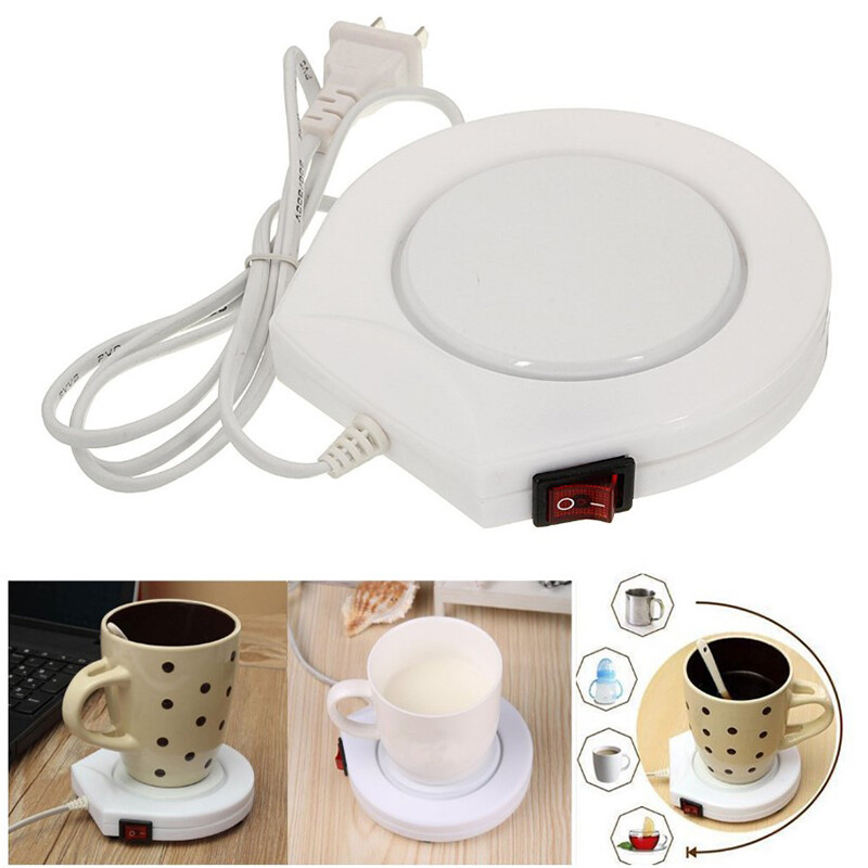 🥪 LECHU🍟 Smart Coffee Tea Milk Mug Cup Warmer Electric Cup Heater Version Mug Warmer