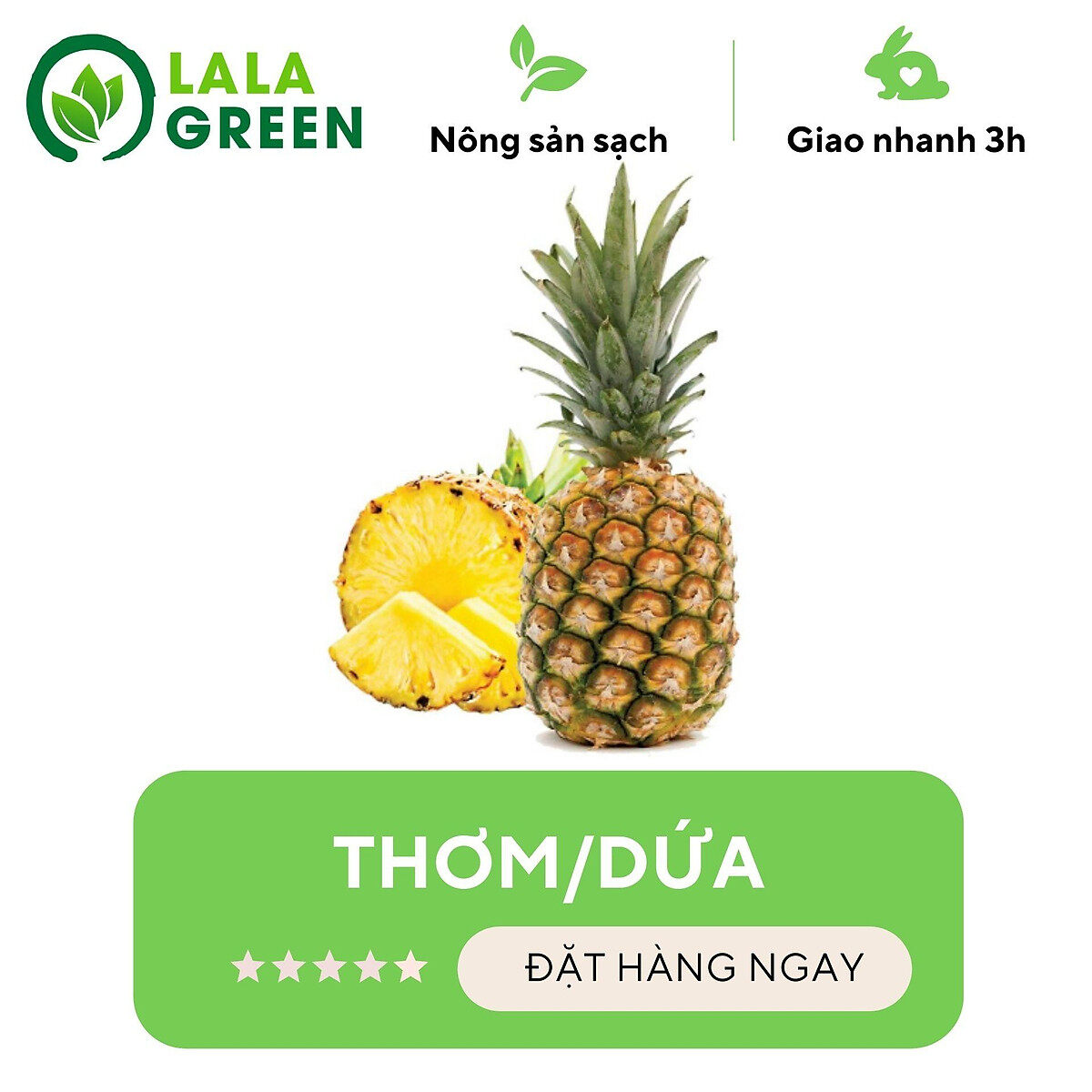 [Chỉ Giao Hcm] Thơm/Dứa - 1Kg