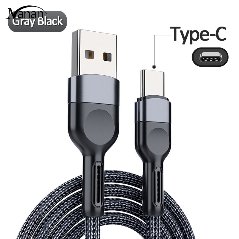 Cáp dữ liệu sạc nhanh micro type-c 5a cáp sạc điện thoại di động bện nylon 1 mét/2 mét cho cáp tương thích linh hoạt huawei