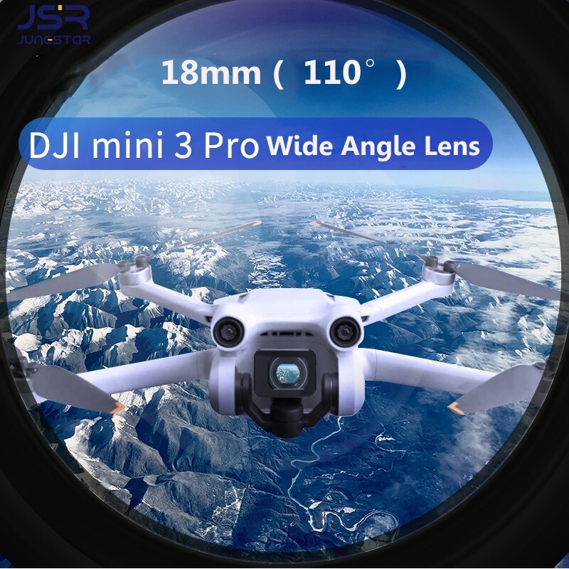 18mm Wide-angle Lens Filter 110 Degree Angle Increase Shooting Range External Lens for DJI Mini 3 Pro Drone Camera Accessories