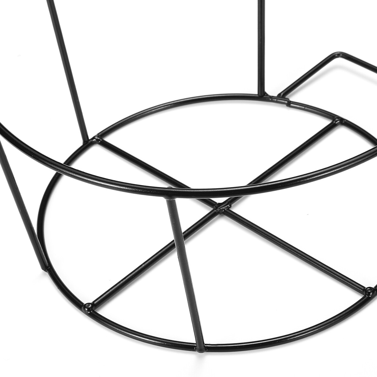 Generic 22cm Iron Hanging Plant Basket Flower Stand Pot Balcony Garden