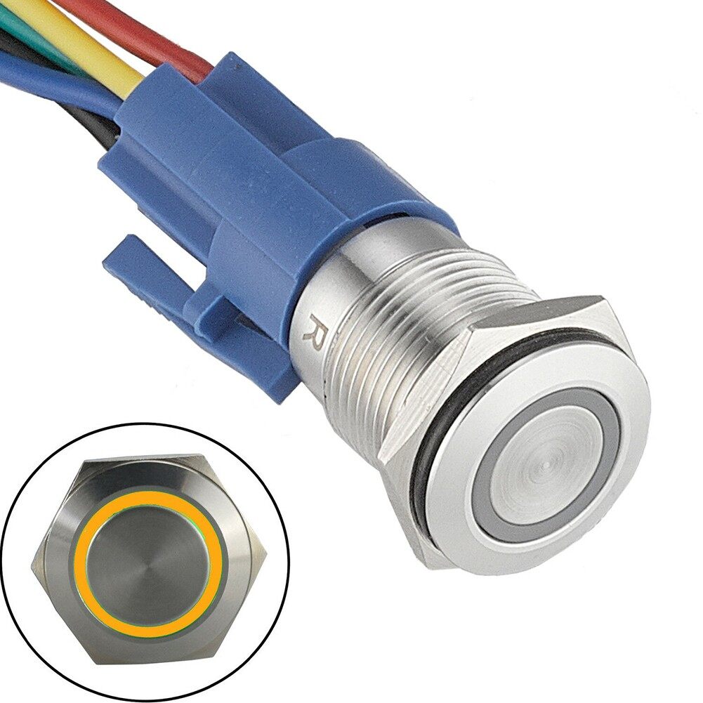 1 cái công tắc nút nhấn ip65 chốt bật tắt tự khóa bằng thép không gỉ