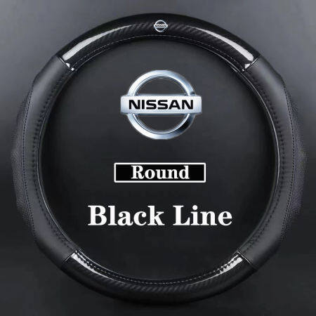 Nissan Carbon Fiber Leather Steering Wheel Cover Accessories