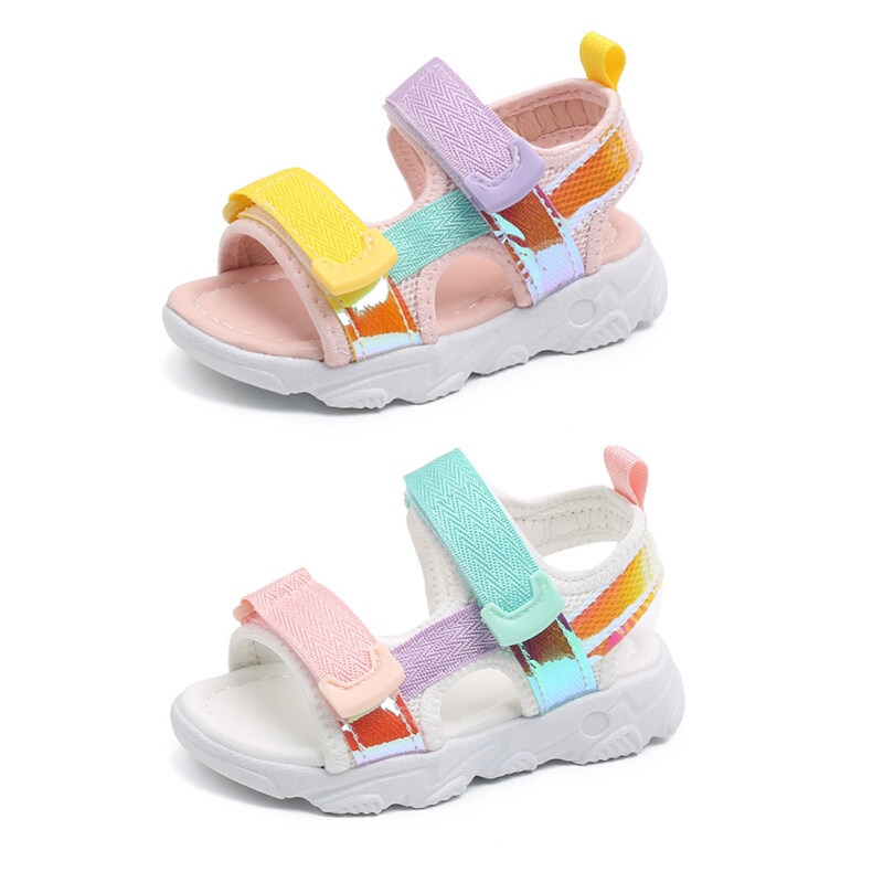 Amzplus Baby Beach Sandals Colorful Soft Sole Anti