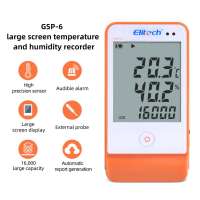 RCYAGO เครื่องบันทึกอุณหภูมิ Data Logger Elitech RC-5 -30°Cถึง70°C 32000ค่า กันน้ำIP65 สำหรับตู้เย็น ห้องเย็น อาหาร