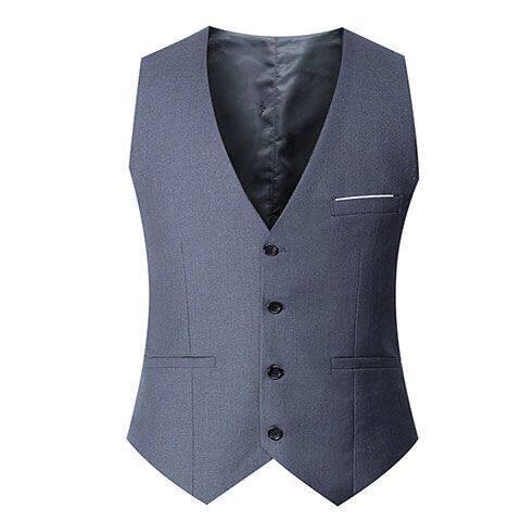 Men s Vest Suit Slim Fit Suit Vest Casual Business Vest
