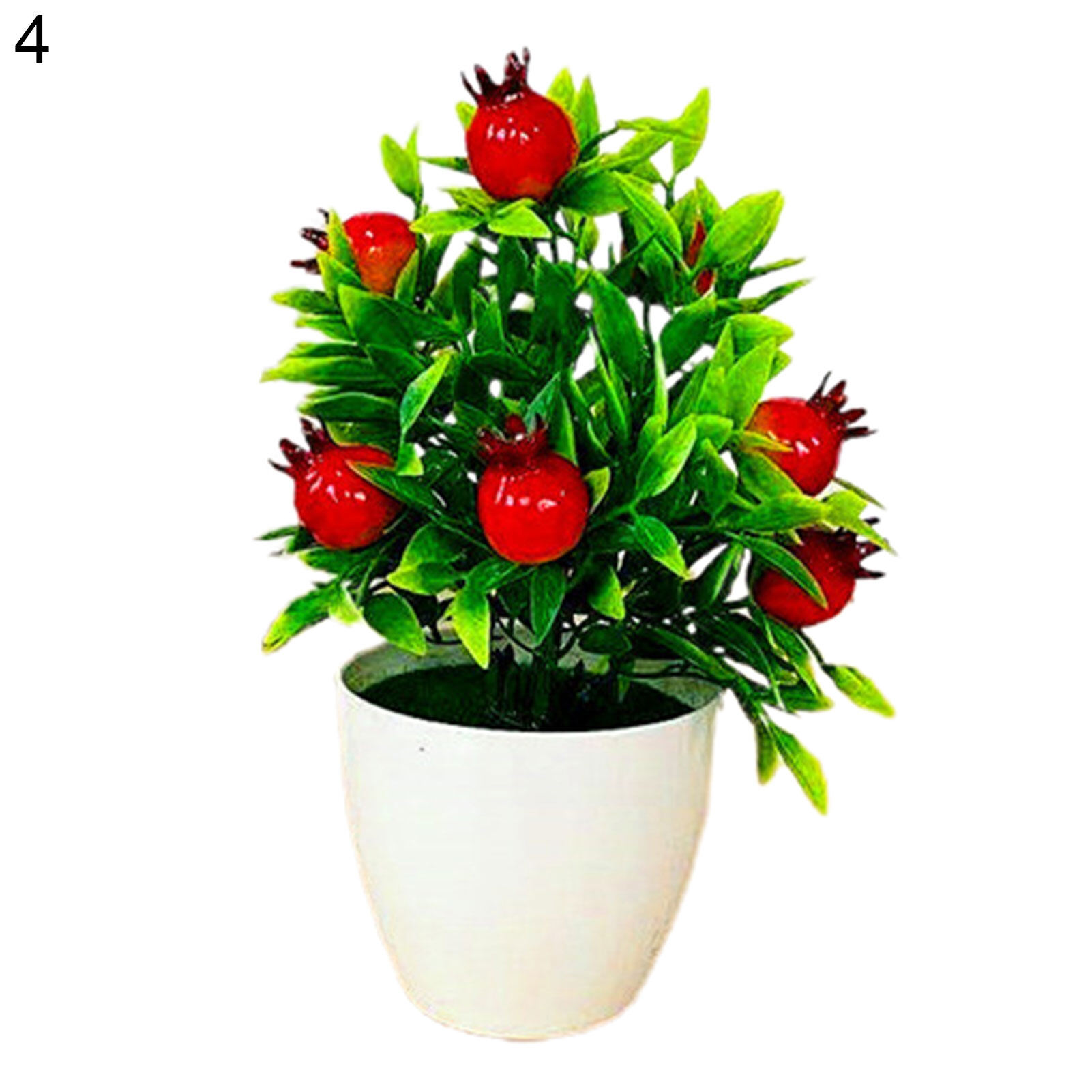 Cây Cảnh Trái Cây Nhân Tạo JOYJ, Trang Trí Bệ Cửa Sổ Cây Lựu Màu Cam Mini Cây Cảnh Mô Phỏng Sân Vườn Bằng Nhựa Dành Cho Gia Đình