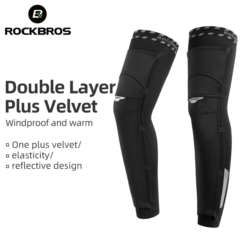 ROCKBROS Motorcycle Knee Pad Protector Cycling leg cover Double layer