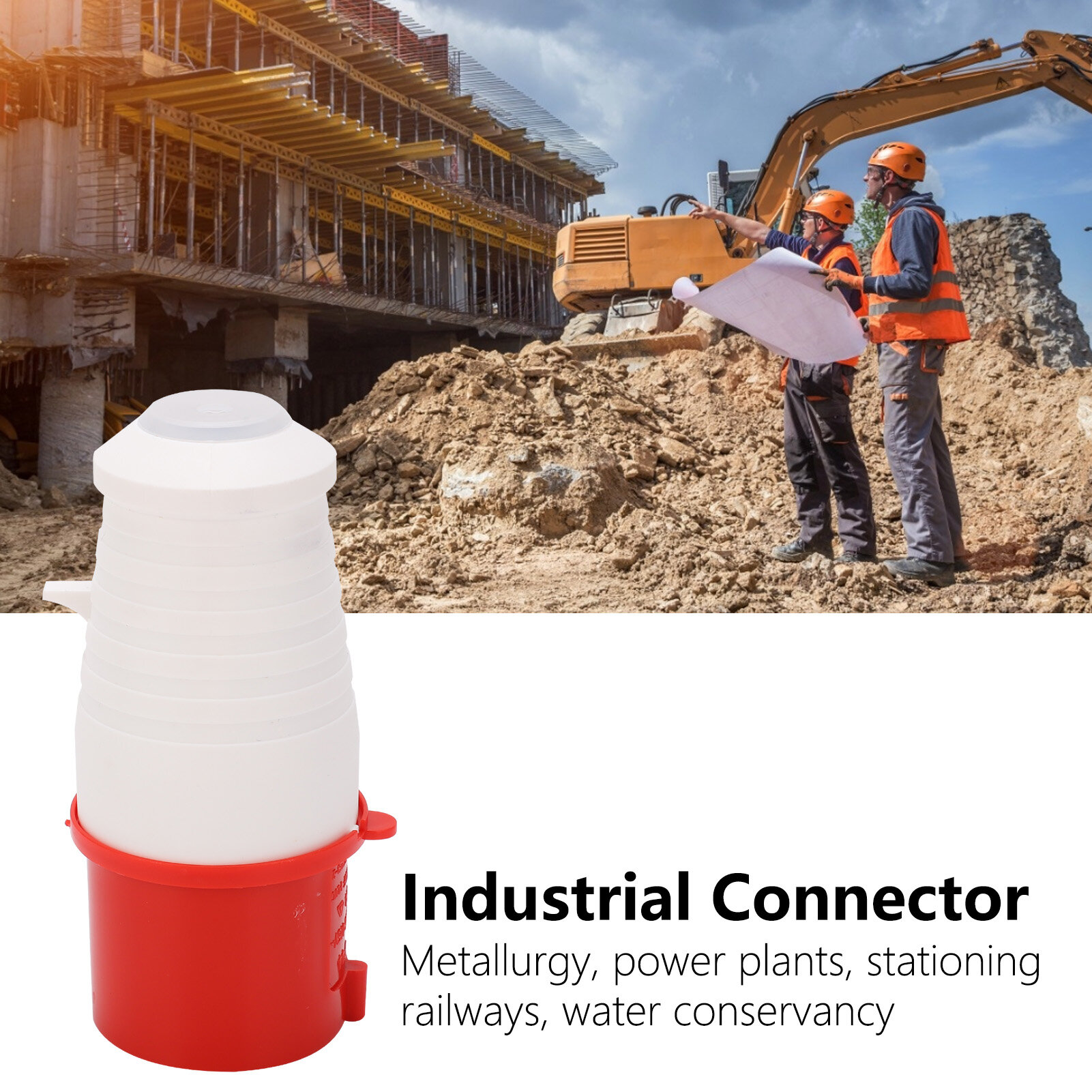Chất liệu nhựa ABS phích cắm điện công nghiệp 3 pha phích cắm điện công nghiệp luyện kim cho công nghiệp hóa chất