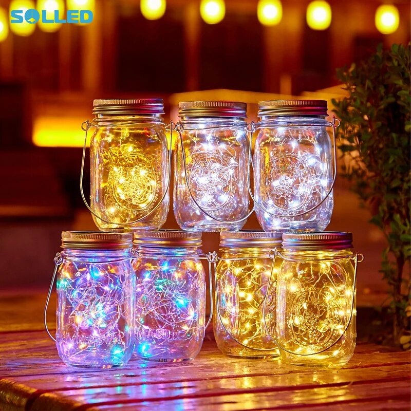 fairy light mason jar ikea