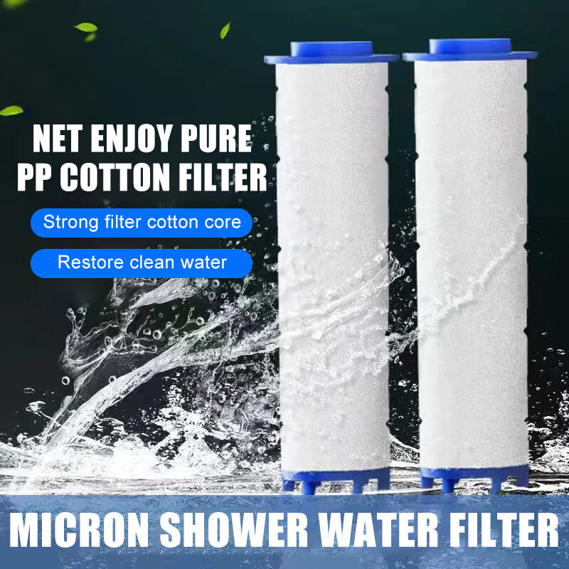 5pcs/10pcs Shower Head Filter, Shower Head PP-Cotton Filter Cartridge,11.5cm Length, Easy to Replace,for Hard Water Remove Chlorine and Harmful Substances