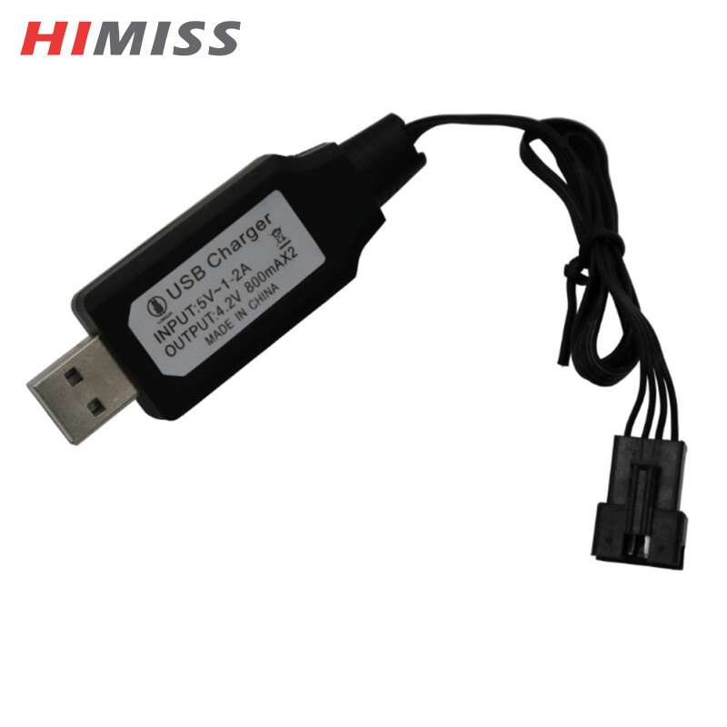 HIMISS Toy USB RC Cáp sạc 7.4V Thuyền RC Sm-4p cắm cáp sạc tương thích cho UDI001 tàu cao tốc RC pin lithium