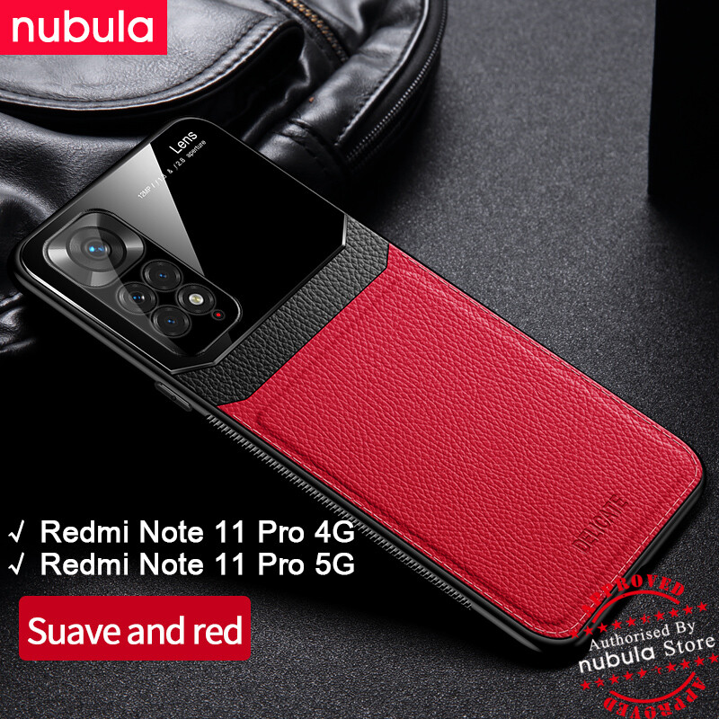 Nubula cho xiaomi redmi note 11 pro 5g | note 11 pro 4g inch ốp lưng điện thoại cầm tay bằng da hạt cứng ốp lưng điện thoại di động kính plexi hp redmi note11 pro ốp bảo vệ chống sốc cho xiaomi redmi note 11 pro 5g