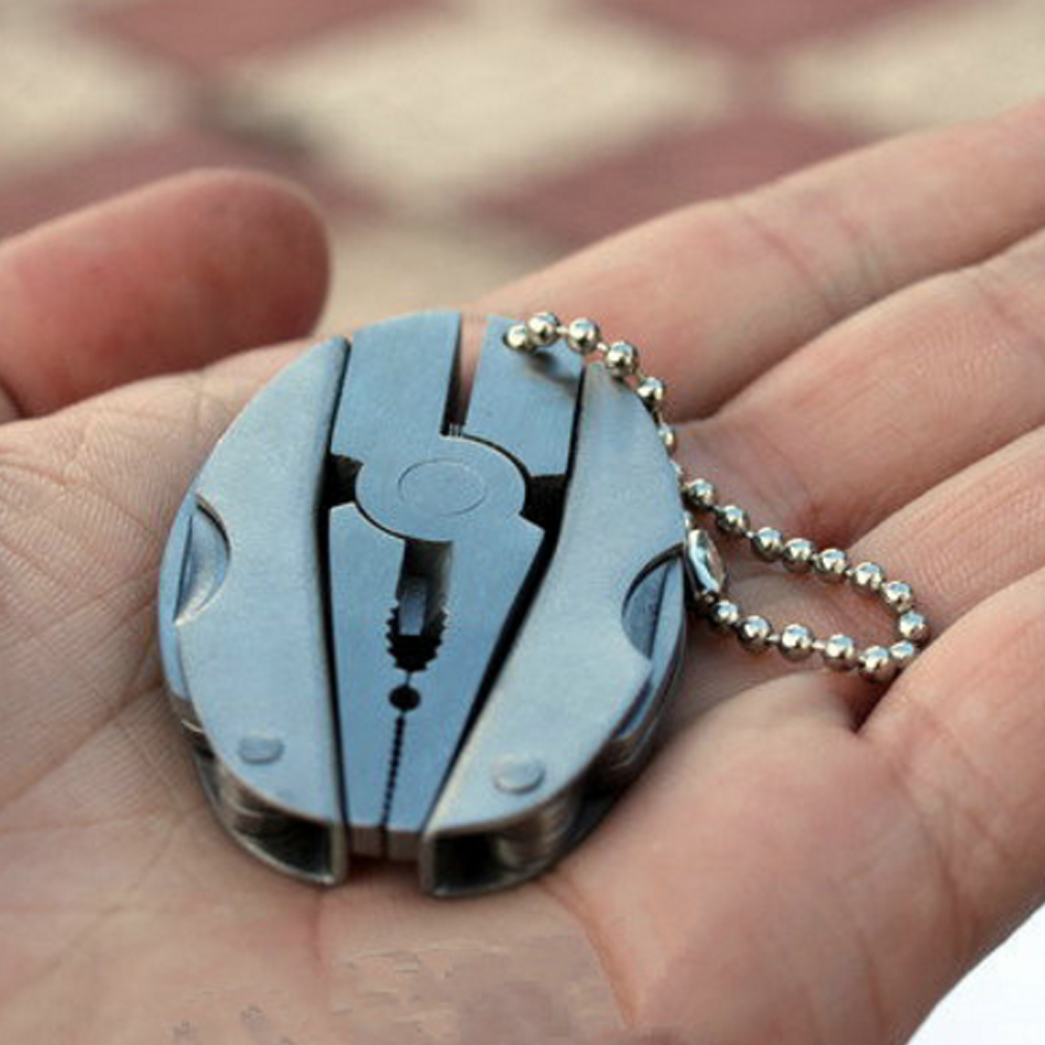 Pocket multitools plier 1 cái ngoài trời mini xách tay gấp đa chức năng kìm kẹp Keychain đi bộ đường dài cắm trại công cụ