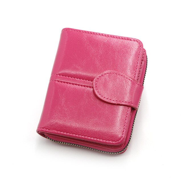 3270~LOVE Faux Leather Wallet with Golden Monogram and Zip