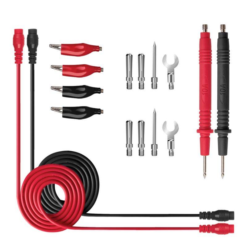 16 chiếc đầu dò vạn năng kỹ thuật số thông dụng đầu kim 90cm đầu dò kiểm tra dây dẫn, bộ dây cáp bút kẹp cá sấu