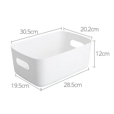Desktop plastic box cosmetic storage box, kitchen storage box snack storage basket storage box (2)