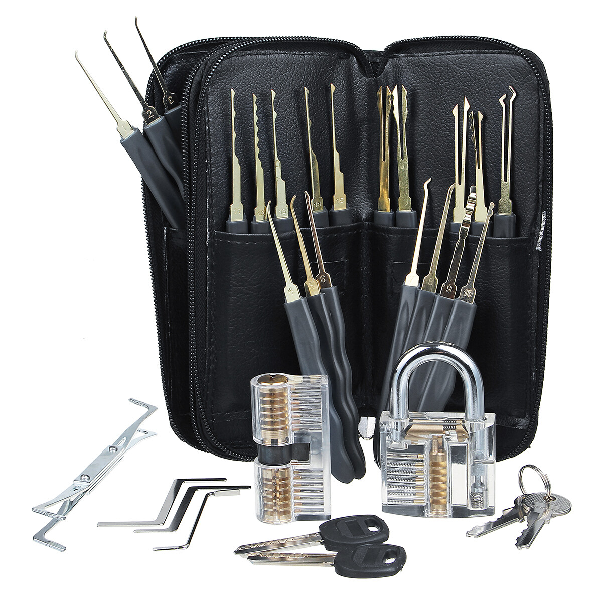 Generic 31Pcs Lock Padlock Picking Kit Lock Pick Key Extractor Lockpick