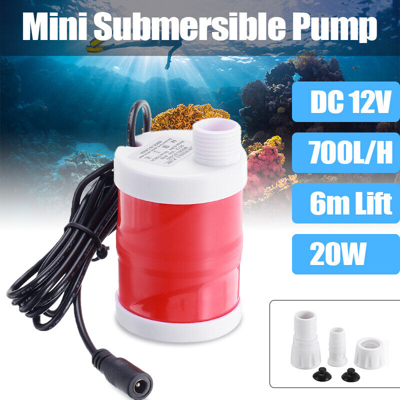 Bơm chìm cầm tay mini đa năng không ồn 12v kèm máy tắm máy bơm nước lọc di động