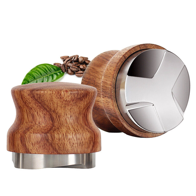 Búa bột cà phê 51mm/53mm/58mm dụng cụ nén bột cà phê dụng cụ nén cà phê dụng cụ phân phối máy làm mộc hồng sắc phụ kiện đồ dùng cà phê