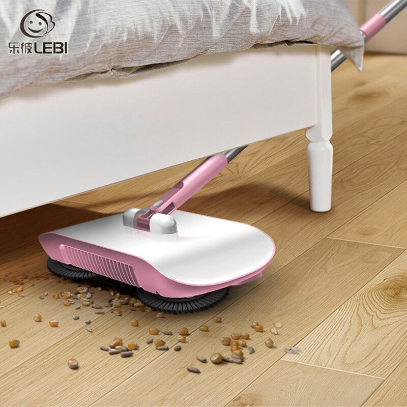 DANLE【จัดส่งฟรี】เครื่องกวาดพื้นแบบมือกด,เครื่องกวาดพื้นไม้กวาดเครื่องถูพื้นของขวัญสำหรับใช้ในครัวเรือน ราคา 226 บาท*ส่งฟรี