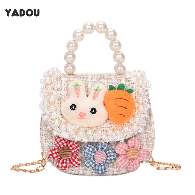 YADOU New Kids Mini Pearl Handbag cute cartoon girl shoulder bag little
