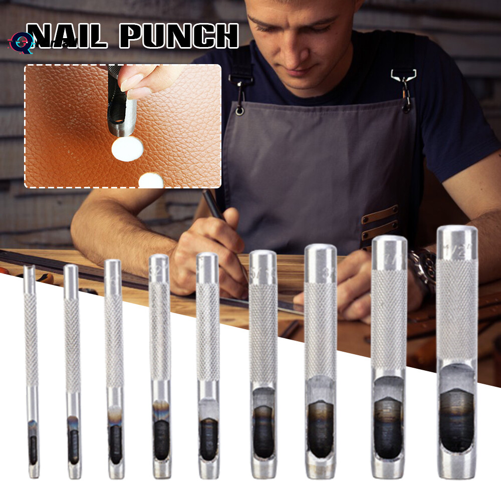 K-mal bộ đục lỗ thắt lưng dụng cụ đục lỗ da dụng cụ đục lỗ da tự làm dụng cụ đục lỗ kim loại thông dụng không có gờ đục lỗ trơn tru đục lỗ hạt mờ dây đai thắt lưng cứng nhẹ dễ sử dụng dây đai có đường kính 7.480.55inch