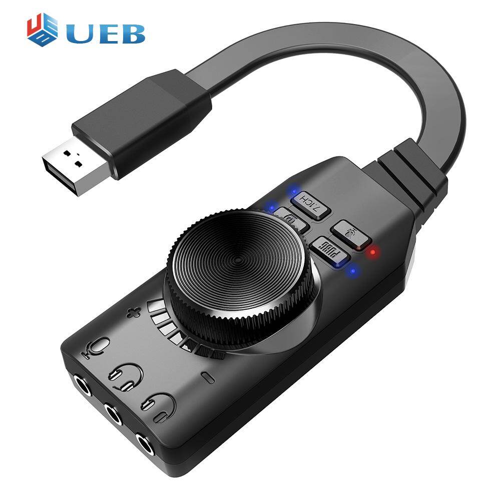 Gs3 bộ chuyển đổi cáp giắc cắm âm thanh nổi tai nghe usb ngoài 7.1 mm card âm thanh kênh 3.5