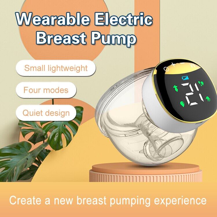 ZZOOI Wearable Electric Breast Pump Portable Wearable Breast Cup USB