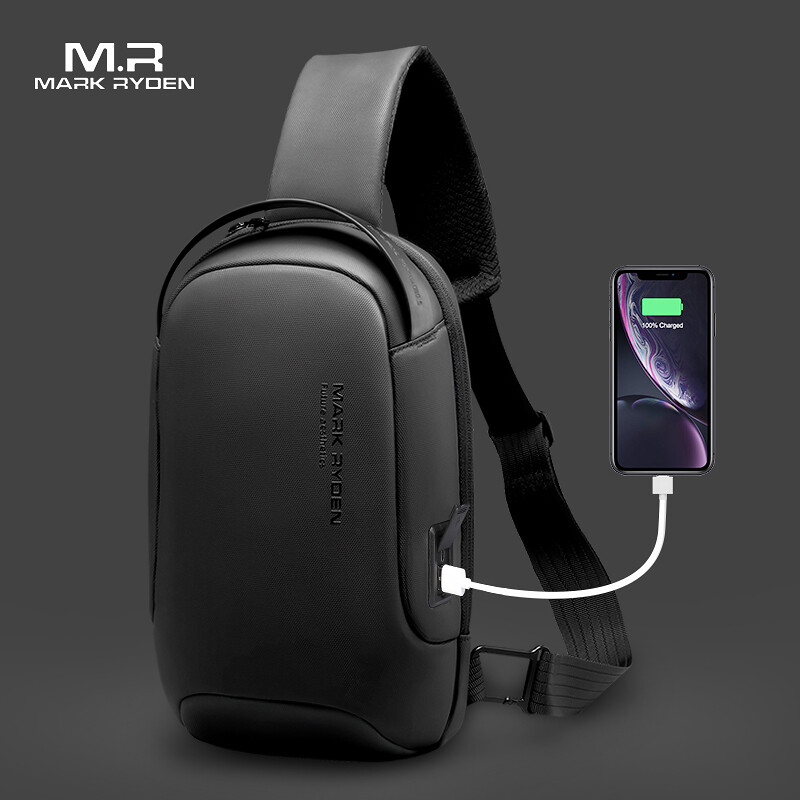 Mark Ryden Túi Đeo Chéo Công Sở Mới Cho Nam Túi Đeo Chéo Kiểu Người Đưa Thư Sạc USB Túi Đeo Ngực Không Thấm Nước MR7510