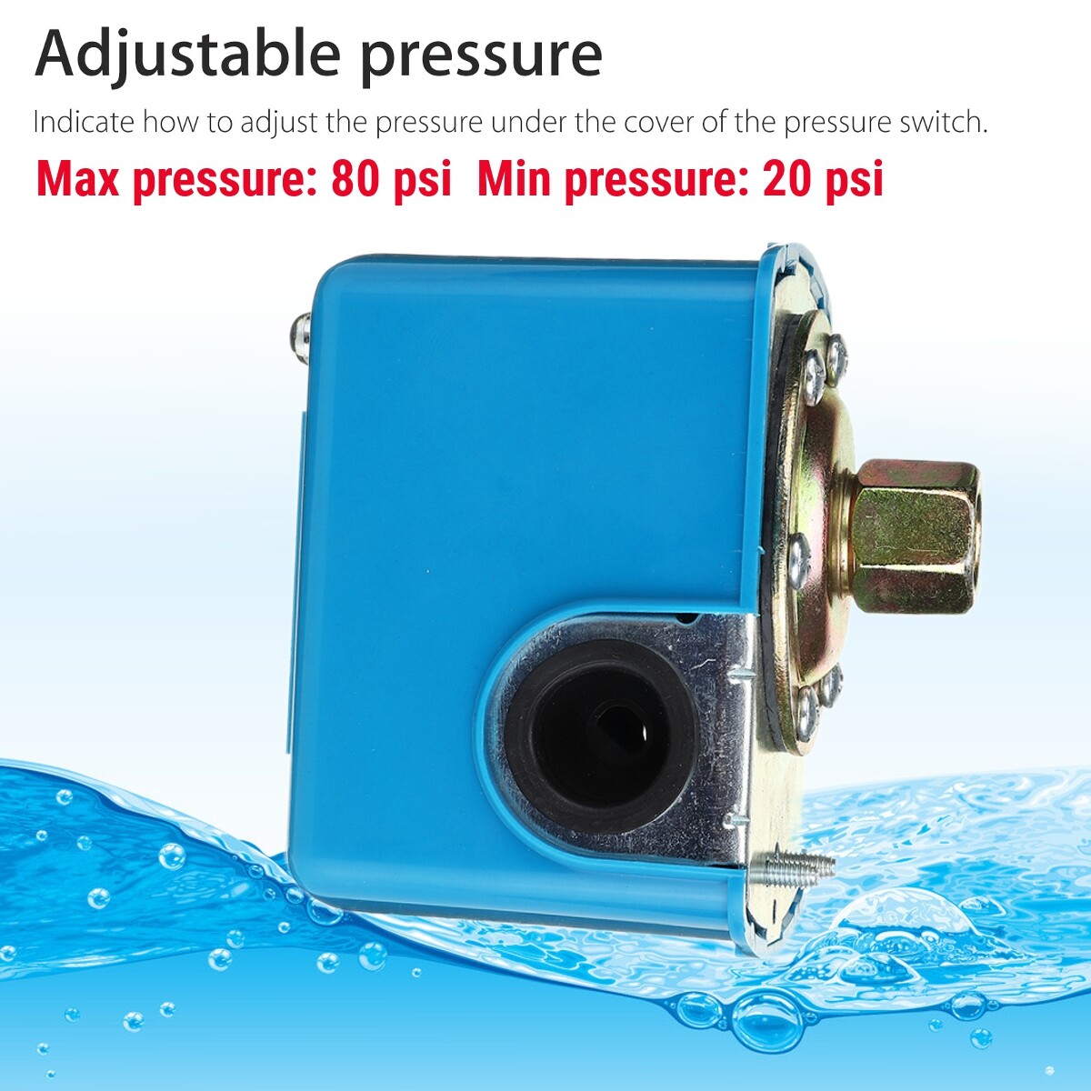 Generic 1/4'' NPT 4060 PSI Water Pump Control Switch Switch Double