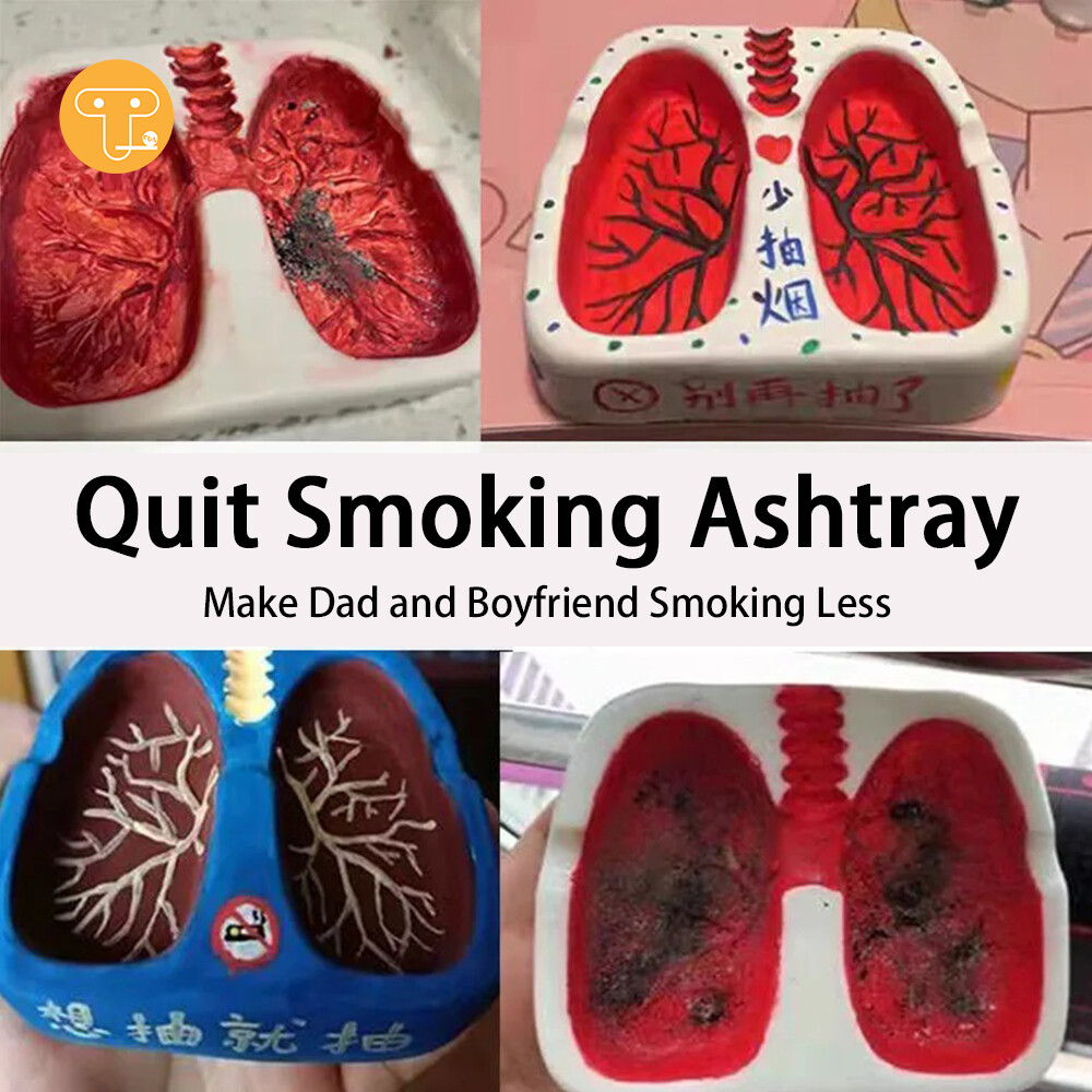 Monkey Fun Gạt Tàn Thuốc Lá Hình Phổi Sáng Tạo Quà Tặng Tự Làm Quà Tặng Ngày Sinh Nhật Bạn Trai Cá Tính Màu Đỏ Gạt Tàn Thuốc Lá Cho Nam