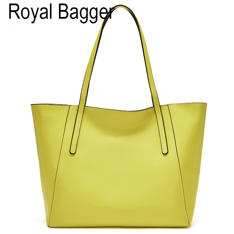 Túi tote đựng bagger hoàng gia cho nữ bé gái túi đeo vai mới bằng da bò thật, túi xách nữ mua sắm thanh lịch thời trang túi tote