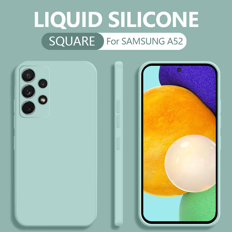 YESTARO Hộp Vải Vi Sợi Silicon Lỏng CẠNH VUÔNG Vận Chuyển Nhanh Hơn Vỏ Bọc Ốp Điện Thoại Chính Hãng, Dành Cho Samsung Galaxy S21 Ultra S20 FE Note 20 A32 A52 A72 A51 A71 S8 S9 S10 Plus A21S A31 A41 Note 9 A50 A70