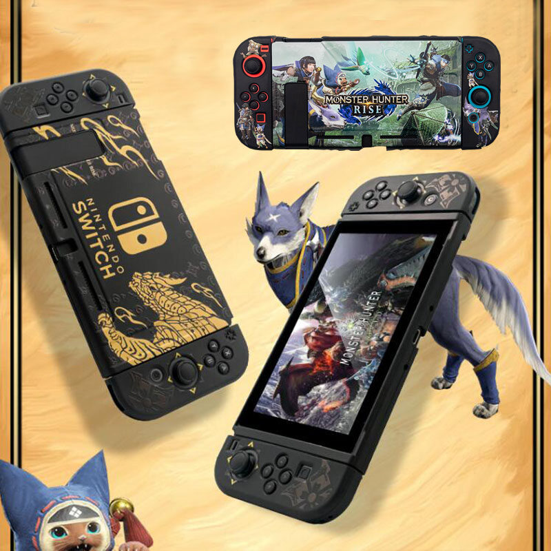 , ốp lưng bảo vệ cho monster hunter rise nintendo switch ns console joy-con