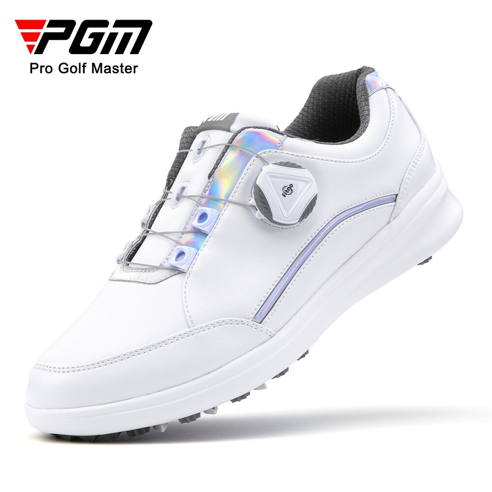 PGM Giày Quay Chống Trượt Nhiều Màu Cho Nữ Giày Chơi Golf Microfiber Da