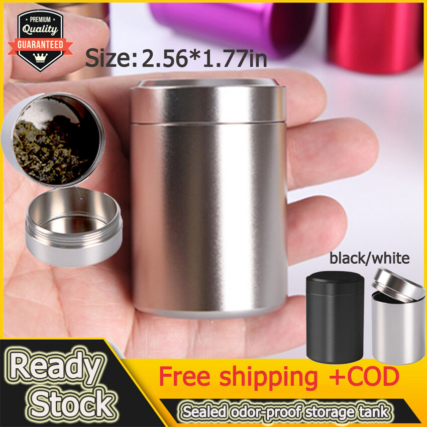 Airtight Smell Proof Container-New Aluminum Herb-Stash-Jar 1PC 