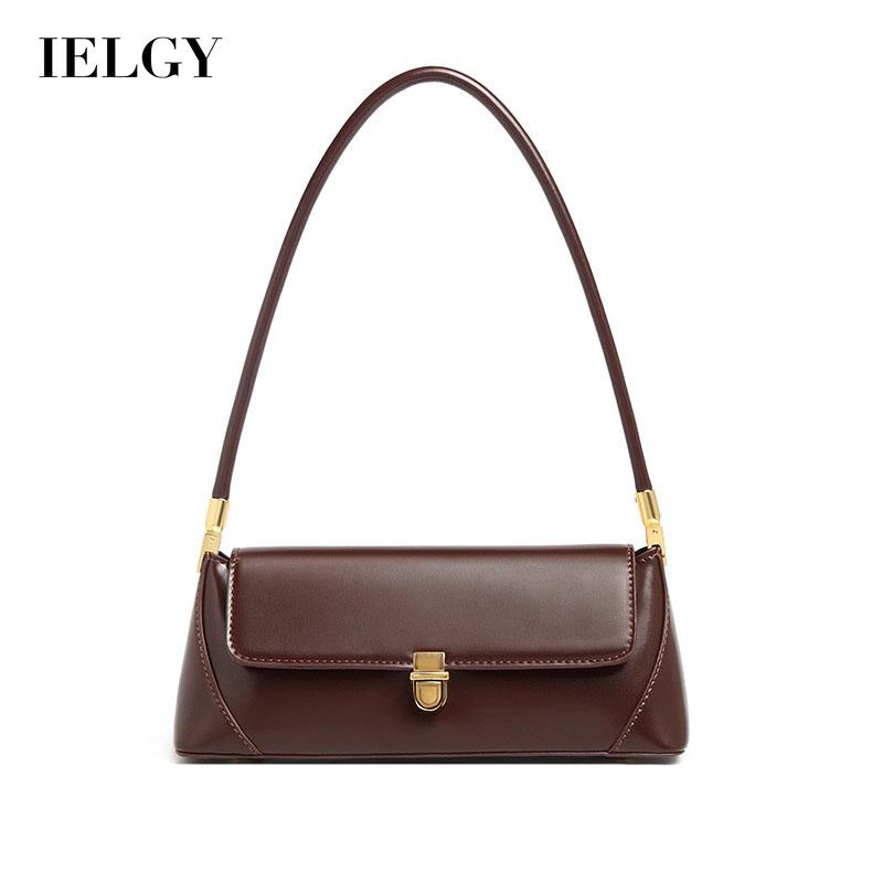 Ielgy túi đeo vai thời trang xách tay retro cho nữ kẹp nách