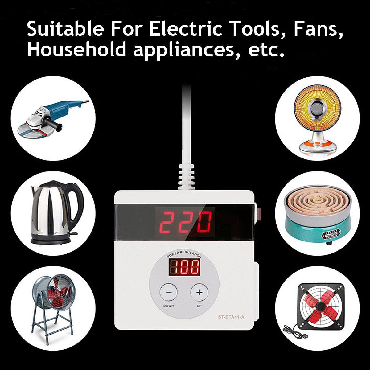 220V 4000W Variable Voltage Controller For Fan Speed Motor Control Thermostats review and price