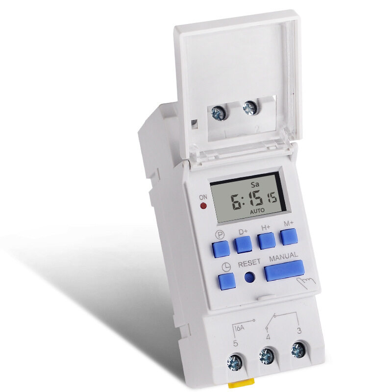 SINOTIMER Electronic Timer TM615-2 Timer Switch 7 Days 24 Hours Programmable LCD Time Relay-220V