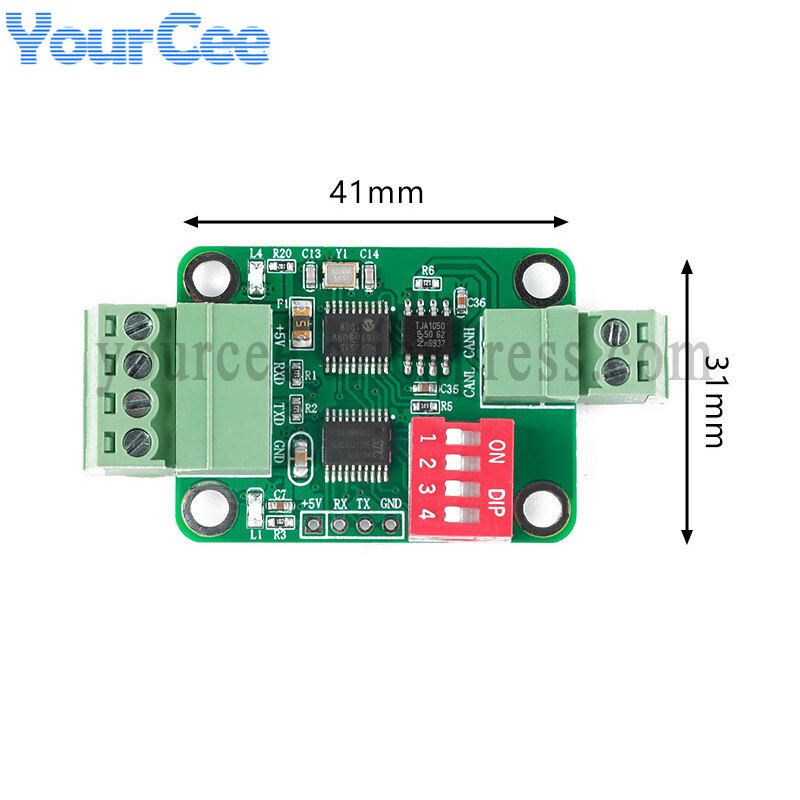 Ttl Serial To Can Bus Module Ttl To Rs232 Module Serial To Can Transparent Transmission Communication Data Board