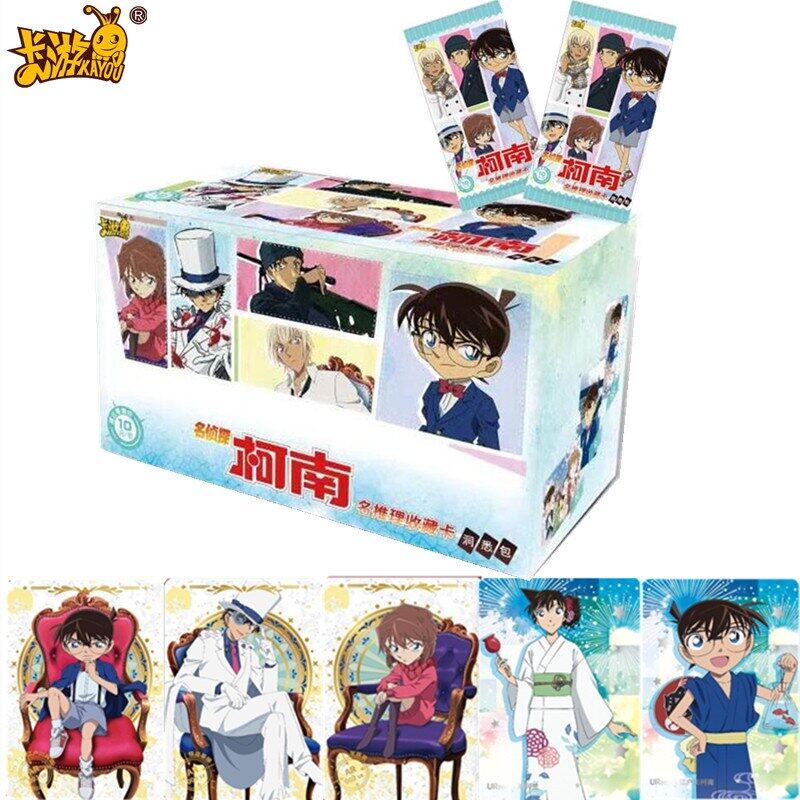 KAYOU Detective Conan Collection Card Anime Character Jimmy Kudo Conan Edogawa AR Hot Stamping Flash Card Toys Gifts