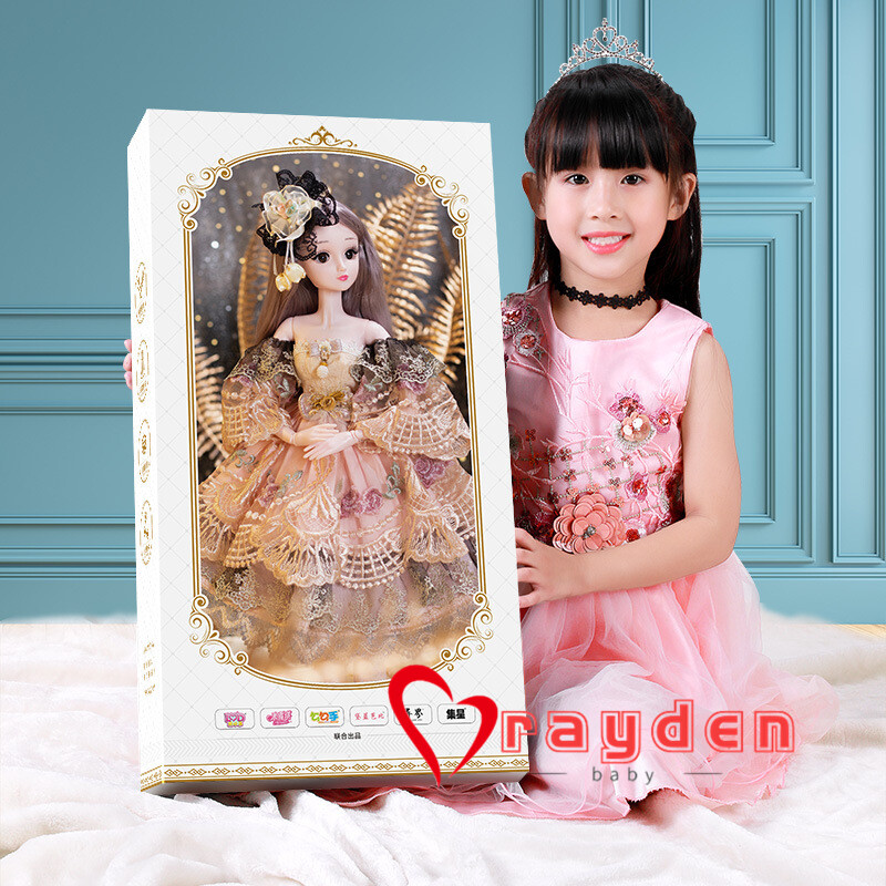 60cm Này, bộ hộp quà búp bê Barbie, đồ chơi trẻ em nhà chơi Dino Babbitt, một món quà tuyệt vời cho các bé gái