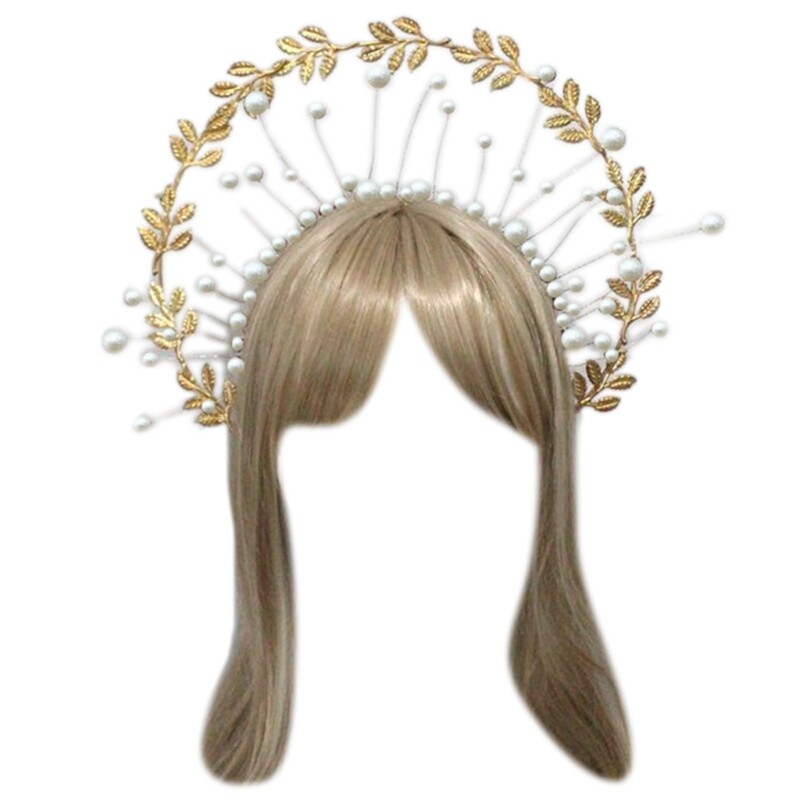 Halocrown Vương Miện Baroque Tự Làm Vương Miện Haloheadband Vương Miện Lolita Chất Liệu Tự Làm Vương Miện Băng Đô Vương Miện Tự Làm Vương Miện Nữ Thần Mặt Trời