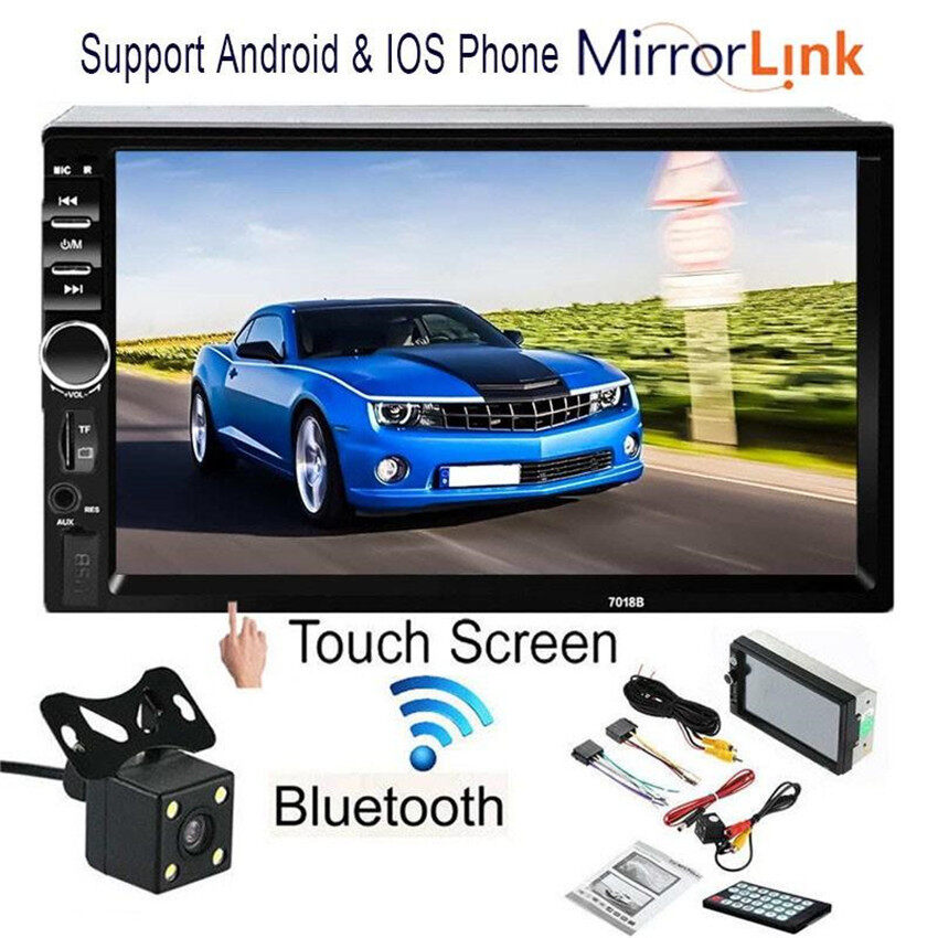 7018B 3rd 7 inch car player Double 2 Din Car Radio MP5 Player Android & IOS MirrorLink+Camera Giá 1,241,000 Đồng*Miễn phí vận chuyển